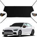 Windshield Cover for Cars, Trucks, Vans - 86x50 Inch Waterproof All Weather Winter Snow Frost Ice Sun Shade Cover with Side Mirror Covers, Automotive Exterior Accessories