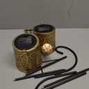 Solar Watering Can Lights Outdoor, IP65 Waterproof Garden Decor Solar Garden Light 8 Multi-Color Changing Modes One Pole Two Lights Outdoor Decorations for Yard, Lawn, Patio, 2 Pack