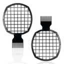 2Pcs Upgraded Twist Combs Hair Sponge Brush, Superior to Hair Sponge for Curls in Men and Women, Dual-sided Design, ABS Material, Ergonomic, Lasting Over a Year, 2 Combs Included