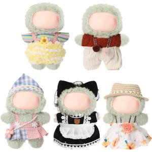 Simgoing 5 Sets 17cm Doll Clothes Outfits Dolls Costume Accessories Princess Dress Adorable Christmas Dress up Clothes Accessories
