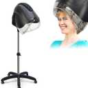 Professional Hooded Hair Dryer, 7-Color, Touch Screen, Salon Home Use Black | Bonnet Dryer, 1000W Brushless Motor, 8 Modes, Ionic & Ozone, Adjustable Temp, Speed, Timer, Low Noise, Fast & Even Drying