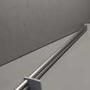 Easy Install No Drill Curtain Rod Set 72-144", Nickel