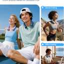 2 x Gaiatop Portable Neck Fan, 40 Stretch Neck Cooler with 360 Surrounding Cooling, 1-100 Speed Scroll Switch Hands Free Personal Fans H1 Turbo Mode for Outdoor Travel Office Gym Gifts for Dad Mom, Blue