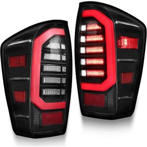 MAYELLO Plug and Play LED Tail Lights Compatible with 20162023 Toyota Tacoma Pickup SR/TRD/Limited/Trail, Clear Lens Black Upgrade Rear Lamps