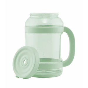REDUCE WaterDay 80 oz Water Jug with Time/Ounce Markings - Spill-Proof Straw, Durable Tritan - Big Water Bottle for Daily Hydration - Dishwasher Safe, Clear & Easy to Clean, Green