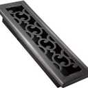 2x10 Inches Air Floor Vents Register Ease Adjust Air Flow Savannah Design-Heavy Duty Walkable Steel Decorative Vent Covers for Home Floor - Oil Rubbed Bronze Floor Vent Covers