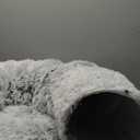 Large Donut Cat Tunnel Bed - Soft Plush Cat Cave & Peekaboo Hiding Spot, 3-in-1 Indoor Cat Playground Toy for Kittens/Adult Cats, Festive Christmas Pet Gift