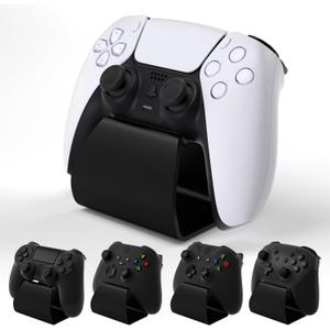 playvital Stand-AL Game Controller Stand for ps5, for ps4, Universal Desktop Display Gamepad Suppoter for Xbox Series X/S, Xbox One, Aluminium Metal Controller Holder for Switch Pro - Black