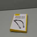 Glocusent Book Light, 3-Color & 6-Brightness Reading Light, Bendable Neck Light, 80-hr Lasting Rechargeable Book Light, Perfect Reading Lights for Books in Bed, Knitting, Repairing, Book Lovers Gifts (Standard-Medium, Gray)