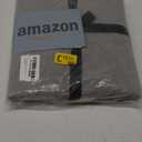 LOVQUE Light Grey Cotton Duvet Cover Twin Size, Linen Like Natural Bedding Set with Zipper Closure (No Comforter), 68x90 Inches