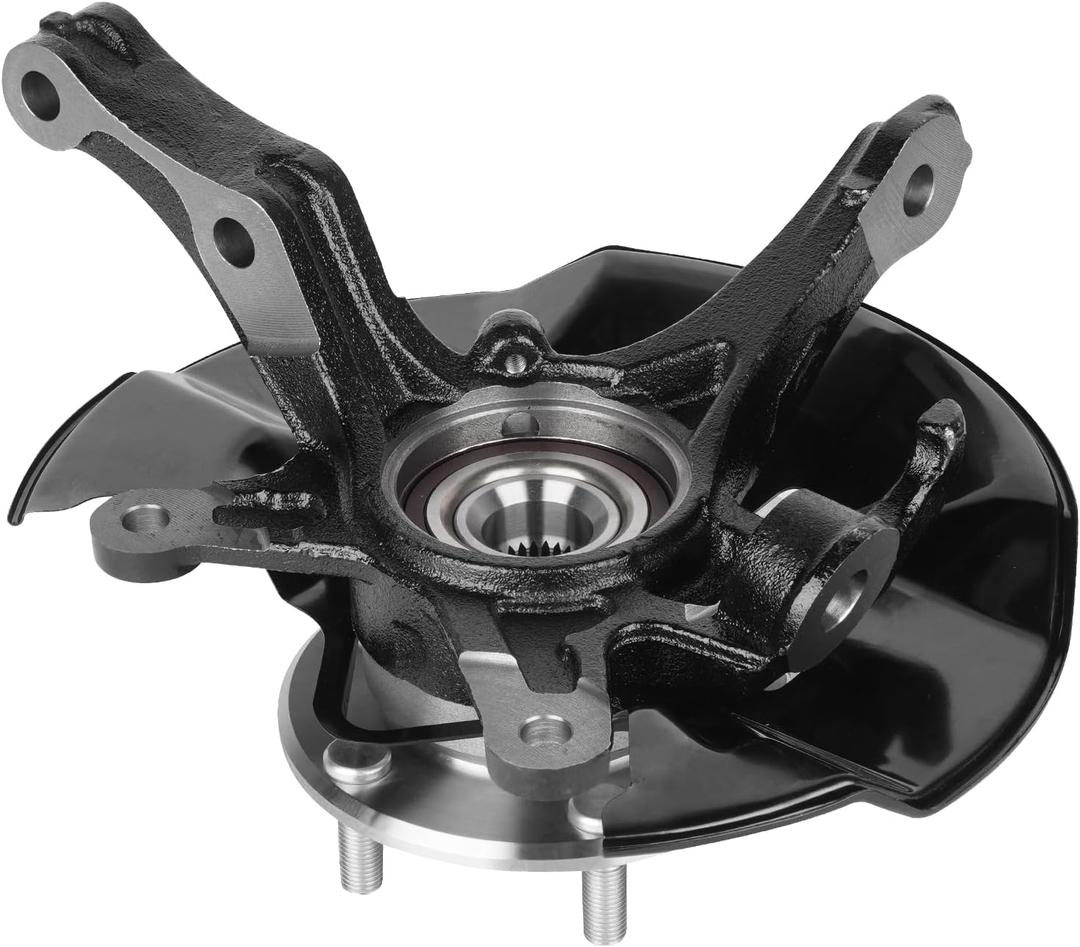 LK098 Front Right Steering Knuckle Wheel Bearing Hub Assembly for Honda Civic 1.8L 2012 (without SI model), 51211-TR3-Y00 1211-TR0-A00, Passenger Side