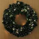 20" LED Northern Wreath | Lifelike Greenery | Indoor/Outdoor Use | Christmas & Holiday Dcor | Front Door Accent | Home & Office Display