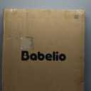 Babelio Baby Gate for Stairs, Kitchen & Doorways, No Bottom Bar| One-Handed Operation| Auto-Close| Hardware Mount (Drill Needed) Safety Dog/Pet Gate (Black - B17, 26-43" W, 28" H)