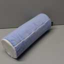 Neck Roll Cervical Pillow for Neck Pain Relief - Memory Foam Neck Pillow for Bed, Round Neck Pillows for Sleeping, 15.7 * 6 * 6inch (Blue-White)