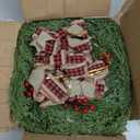 6 Pcs 14 Inch Small Christmas Wreath, Christmas Wreaths for Windows, Winter Mini Wreaths Christmas, Cabinet Wreaths for Kitchen, Window Decorations for Front Door Candle Rings Outdoor Indoor