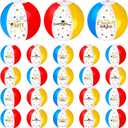 Hungdao 24 Pcs 5 Inch Beach Balls Graduation Party Favors Class of 2026 Grad Inflatable Beach Balls Congrats Grad College High School Kids Graduation Pool Party Supplies