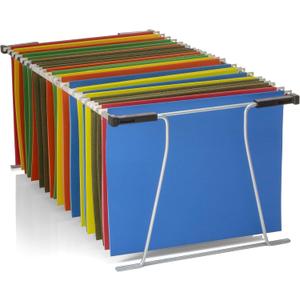 Officemate Universal Hanging File Frame, Letter and Legal Size, Rails 24 to 27, Steel, 1 Set 