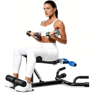 Adjustable Squat Machine for Women, Glutes Trainer for Home Gym, 4-Level Resistance Leg & Core Workout Equipment with Deep Squat Support, 300 lbs Capacity