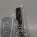 Key Fob Cover Case Compatible with Toyota 2019-2023 Camry RAV4 Highlander Corolla 4Runner Avalon C-HR Prius (Black)