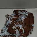 PRETTYGARDEN Women's Fall Boho Dresses 2026 Floral Long Sleeve V Neck Mini Flowy Wedding Guest Dress Trendy Vacation Outfits (Medium, Floral Brown Blue)