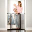 Regalo Safety 36" Extra Tall Home Accent Arch Baby Gate with Door, Pressure Mount for Doorways & Bottom of Stairs, Babies, Toddlers & Pets, Tested & Trusted, American Designed, Family Owned