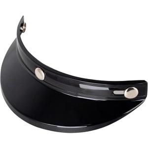Soman Motorcycle Peak Visor, Motorcycle Helmet Visor Peak Shield Compatiable with 3/4 Open Face Helmets and Half Helmets Sun Protection (Black)