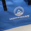 Wakeman Camp Table - Round 2-Tier Folding Table with 4 Cupholders and Carrying Bag - for Camping, Beach, Picnic, Sporting Events, and More Outdoors,Blue, 20" X 20" X 25.25"