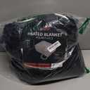 Eydna Electric Heated Blanket Full Size 72"x84",Fast Heating Throw, Soft Plush Microplush for Bed & Couch, 10 Hours Auto Off & 4 Heating Levels, Machine Washable, Gifts for Grandma & Family-Black