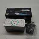 Emerson ER100401 Smartset 15Watt Ultra Fast Wireless Charging Dual Alarm Clock Radio with Bluetooth Speaker, USB Charger, Cyan LED Night Light and 1.4" Display