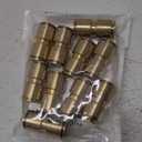 QWORK DOT Brass Push to Connect Fitting, 10 Pack 1/2" Straight Union Tube Connector, Tube x Tube, DOT Compliant, Brass Material