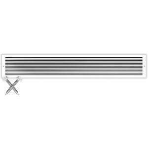 HVAC Premium 30" X 4" Aluminum Return Grille - Easy Air Flow - Linear Bar Grilles [Overall Size : 31.75 X 5.75]