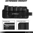 Adjustable Ankle Weights 1-5/10/15/20LBS Pair with Carry Bag - Breathable Fabrics, Reflective Trim - Strength Training Leg Wrist Arm Ankle Walking Weights Sets for Women Men Kids