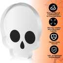 13.7'' Halloween Skull Fillable Charcuterie Tray for Halloween Container Treat Mache Cutout Candy for Halloween Party Favor Cookies Goodie Candy Cupcake Box Party Supplies