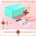 Gold Watches for Women, Luxury Casual Fashion Women's Wrist Watches with Smart Notifications, 24/7 Blood Pressure/Sleep/Heart Rate/Sport Monitor, IP68 Waterproof Women's Smart Watch with Free APP
