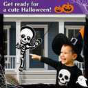 53 x 47'' Halloween Bendable Tree Wrap Skeleton Decoration Huge Cute Skeleton Design Decorations for Halloween Outdoor Indoor Lawn Tree Decor House Props Supply