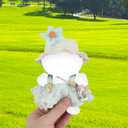 6 x Doll Clothes Set, Kawaii Outfits for 17cm Plush Dolls Accessories Supplies Summer Dress Fashion Cute Skirt Clothing with Straw Hat Water Bottle for Display & Collectors