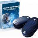 2PCS Anti-Freeze Electromagnetic Car Snow Removal Device, 2026 New Portable Solar Defroster for Windshield, Antifreeze Instrument for Ice and Snow Scraping