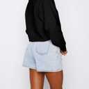 Cioatin Women Y2K Open Front Button Down Crop Sweater Cardigan Long Sleeve Lightweight Knit Pullover Fall Outfits Tops (Black, L)