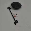 NearMoon Rain Shower Head with 11'' Adjustable Arm, High Pressure Stainless Steel Rainfall Shower, Ultra-Thin Design - Pressure Boosting (8 Inch, Matte Black)