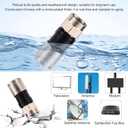 50pcs RG6 Compression Connectors, Weather-Resistant F Type Coaxial Cable Compression Coax Connector for RG6 Dual/Tri/Quad Shield Cables HD TV Satellite Antennas