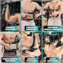 Arm Trainer, Adjustable 20-110lbs Chest Workout Equipment, Portable Arm and Chest Muscle Trainer, Gorilla Bar for Chest Workout, Upper Body Workout Equipment for Men and Women