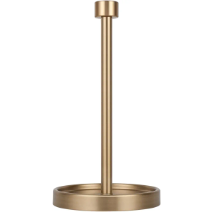 Ivilon Countertop Paper Towel Holder - Modern End Cap Minimalist Design - Color Warm Gold