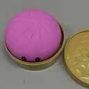 Dumpling Squishy, Squishy Dumpling Toy, Mystery Dumplings Squishies, Easter Gifts, Soft Squeeze Decompression Dough for Adults (Pink)