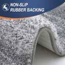 OLANLY Small Bathroom Rugs Mat 24x16, Extra Soft Absorbent Microfiber Bath Rugs, Rubber Backing, Quick Dry, Machine Washable Bath Mats for Bathroom Floor, Tub and Shower, Home Decor Accessories, Grey