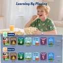 Smart Watch for Kids, 12 Puzzle Games HD Touch Screen Watches, Step Counter, Heart Rate/Sleep Monitor, Flashlight, Music Player,12/24 hr Educational Toys Birthday Gifts for Girls Ages 6-12 (Purple)