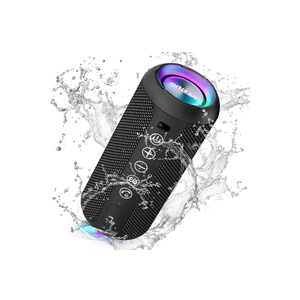 Ortizan Portable Bluetooth Speaker (1nd Gen), IPX7 Waterproof, Wireless, Big Sound and Deep Bass, TWS Pairing, 30Hrs of Playtime, Valentines Day Gifts for Him, Birthday Gifts for Men Women - Black