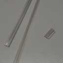 Shower Door Bottom Seal, 2-Pack Frameless Door Seal for 1/4 Inch Glass Door- 39 Inch Long Ultra Clear Shower Door Seal Strip, Stop Shower Leaks and Create a Water Barrier(1/4" Door)