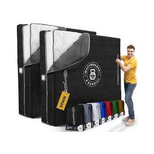 Mattress Bags for Moving with 8 Handles Full XL  2 PACK ExtraThick Mattress Bag for Moving  Reusable Mattress Storage Bag  Zippered Mattress Cover for Moving, Moving Mattress Bag Protector