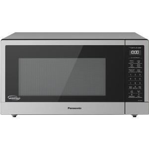 Panasonic NN-SN76LS 1.6 cu.ft Cyclonic Inverter Countertop Microwave Oven 1250Watt Power with Genius Sensor Cooking, 19.44"D x 21.88"W x 11.94"H, Stainless Steel
