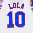 Mens Basketball Jersey Bugs #1 /Lola #10 Movie Sports Party Jersey White S-XXXL